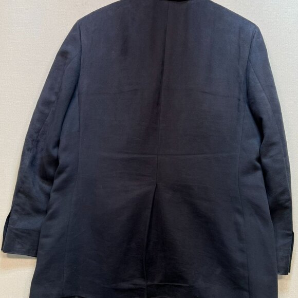 Jeffrey Banks Men's Supra Suede Sport Coat Suit Jacket Long Sleeve Size 42 Blue - Picture 2 of 13